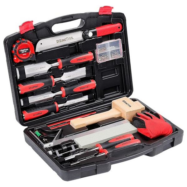 87-Piece KingTool Advanced Wood Chisel Set With Storage Case