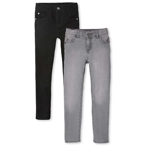 2 Pack The Children's Place Boys Stretch Skinny Jeans