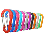 12-Pack Craebuer 2" D Ring Carabiner Clip