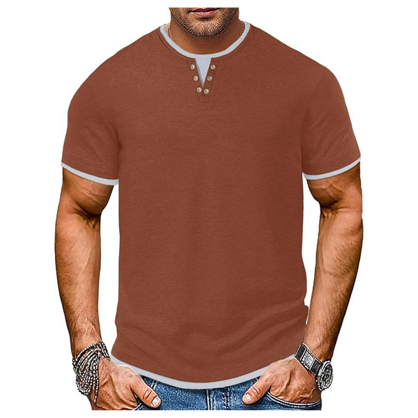 Men's Henley Soft Stretch T-Shirt