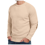 Fit Pullover Sweater With Elbow Patches