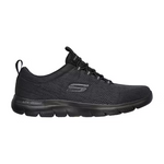 Skechers Men's Summits Louvin Slip-On Training Sneaker (Black)