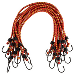 10-Pack 24" Stalwart Bungee Cords W/ Vinyl-Coated Hooks
