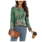 Women's Long Sleeve Pleated Fashion T Shirts