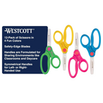 12-Pack Westcott 5" Blunt Safety Anti-Microbial Protection Scissors
