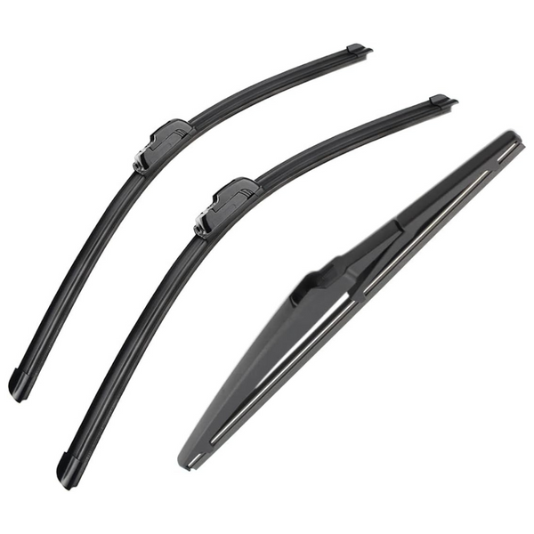 3-Pack Front & Rear Windshield Wiper Blades