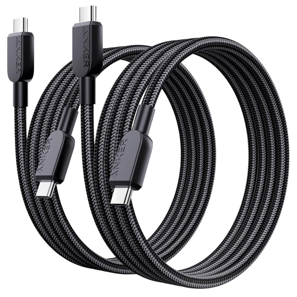 2-Pack 3ft Anker 240W USB-C To USB-C Cable