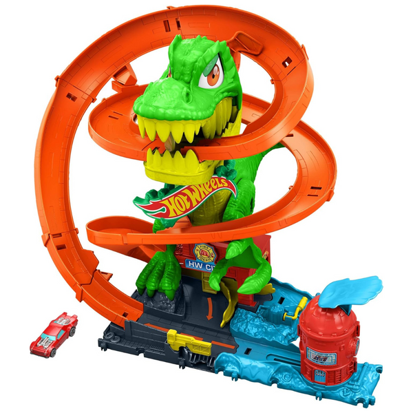 Hot Wheels City T-Rex Blaze Battle Playset