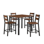 5-Piece Better Homes & Gardens Austen Counter Height Dining Set (Vintage Oak)