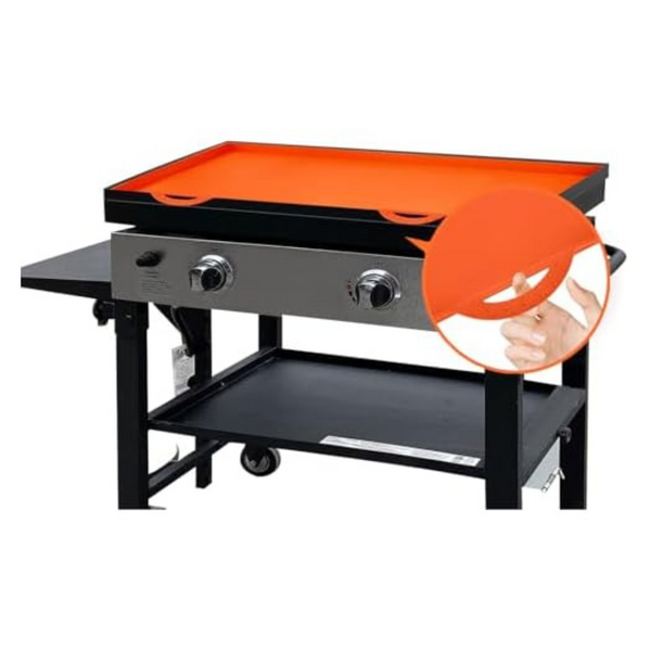 36" x 21" HHSME Blackstone Silicone Griddle Cover (Orange)