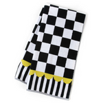 MacKenzie-Childs Cute Courtly Check Bath Towel (Black And White)