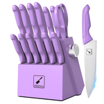 14-Pieces Imarku Stainless Steel Professional Kitchen Knives Block Set
