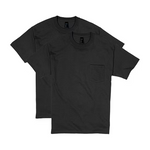 2-Pack Hanes Men's Beefy Short Sleeve Pocket Tee (Various Size)