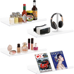 4-Pack 15" Acrylic Organizers Display Shelves