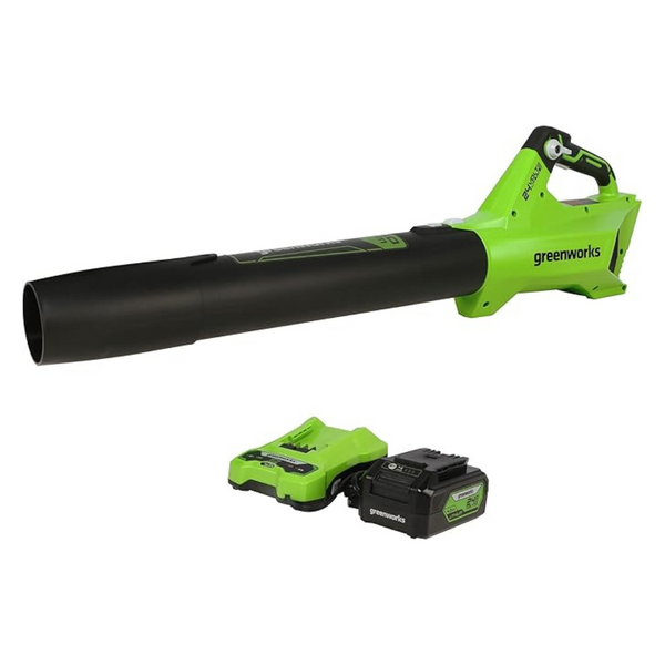 Greenworks 24V Brushless Axial Blower (4Ah USB Battery And Charger Included)