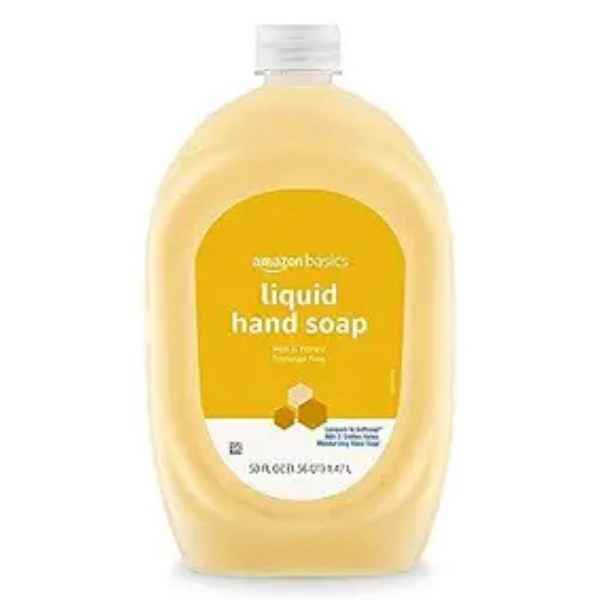 50-Oz Amazon Basics Milk And Honey Liquid Hand Soap Refill