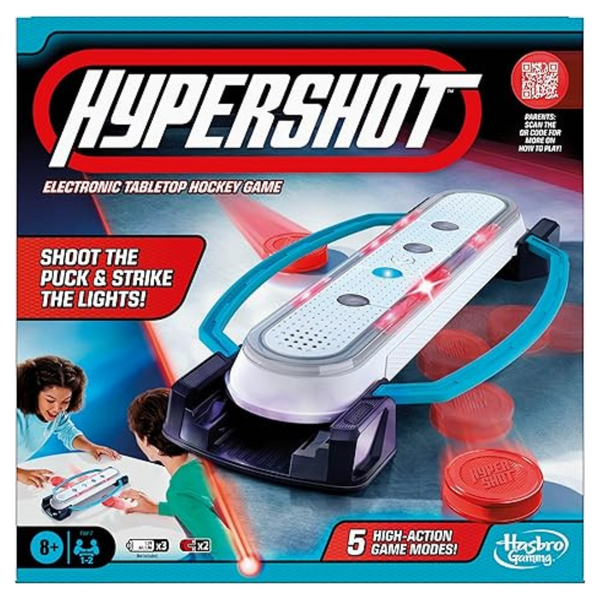 Hasbro Gaming 5 Games In 1 Hypershot Electronic Tabletop Hockey Game