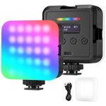 Neewer 2000mAh Rechargeable Magnetic RGB Camera Selfie Light