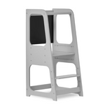 Dream On Me Explora Tower & Step Stool For Kids (Pebble Grey)