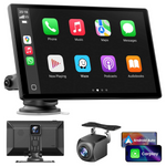 Wireless 9" CarPlay & Android Auto With 4K Dash Cam