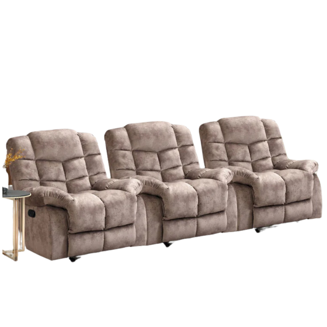 Set Of 3 Prea 36.9" Modern Upholstered & Overstuffed Recliner