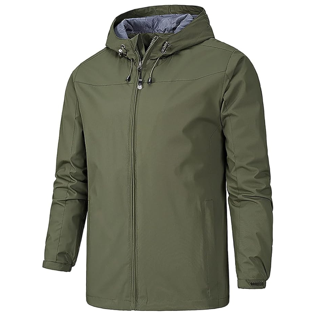 Men's Lightweight Waterproof Rain Jacket -XL-5XL