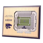 YouTheFan NCAA Kansas State Wildcats 5 Layer Stadiumview Wall Art