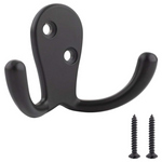 5-Pack Amazon Basics Curved Zinc Robe Hook