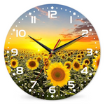 10" Sunflowers Fields Under The Sunshine Wall Clock