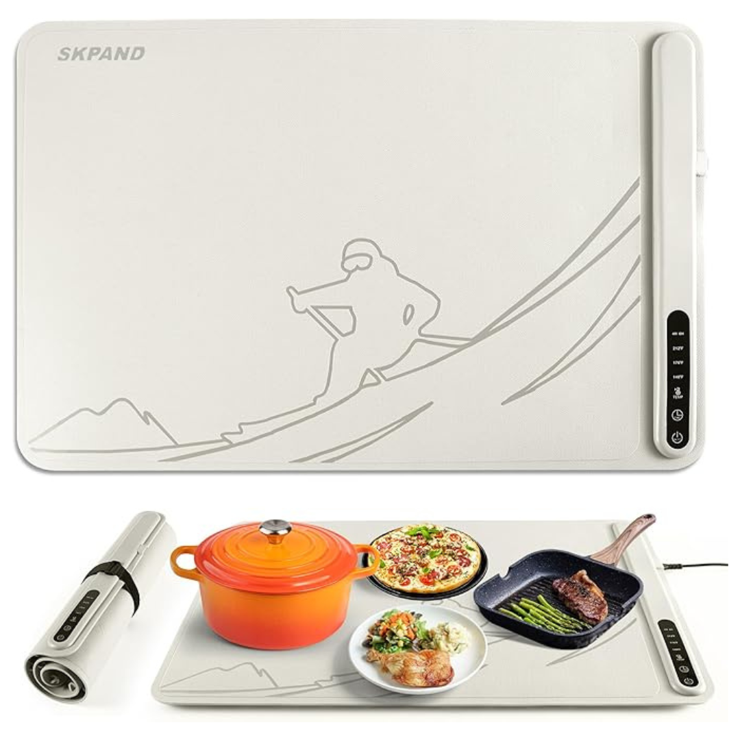 Silicone Electric Food Warming Mat For Food 3-Temperature
