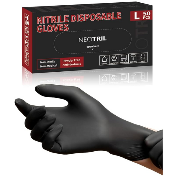 50-Count Neotril 4-Mil Disposable Nitrile Gloves