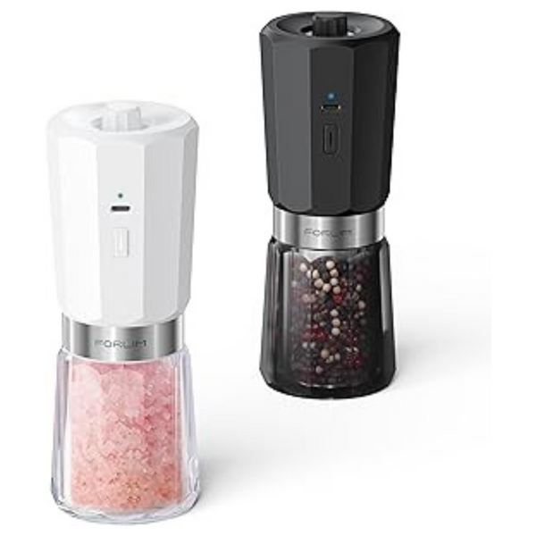 800mAh Rechargeable Gravity Electric Salt And Pepper Grinder Set