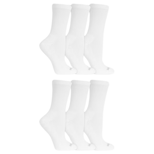 10 Pairs Of Fruit Of The Loom Everyday Cushion Crew Socks For Women