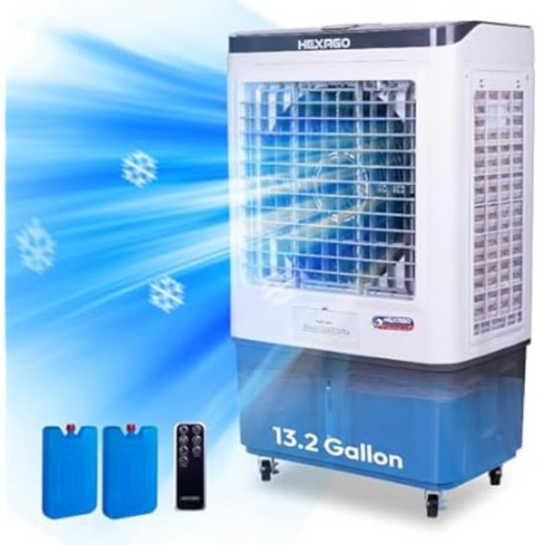 7500 CFM Evaporative Air Swamp Cooler W/ 13.2 Gal Tank