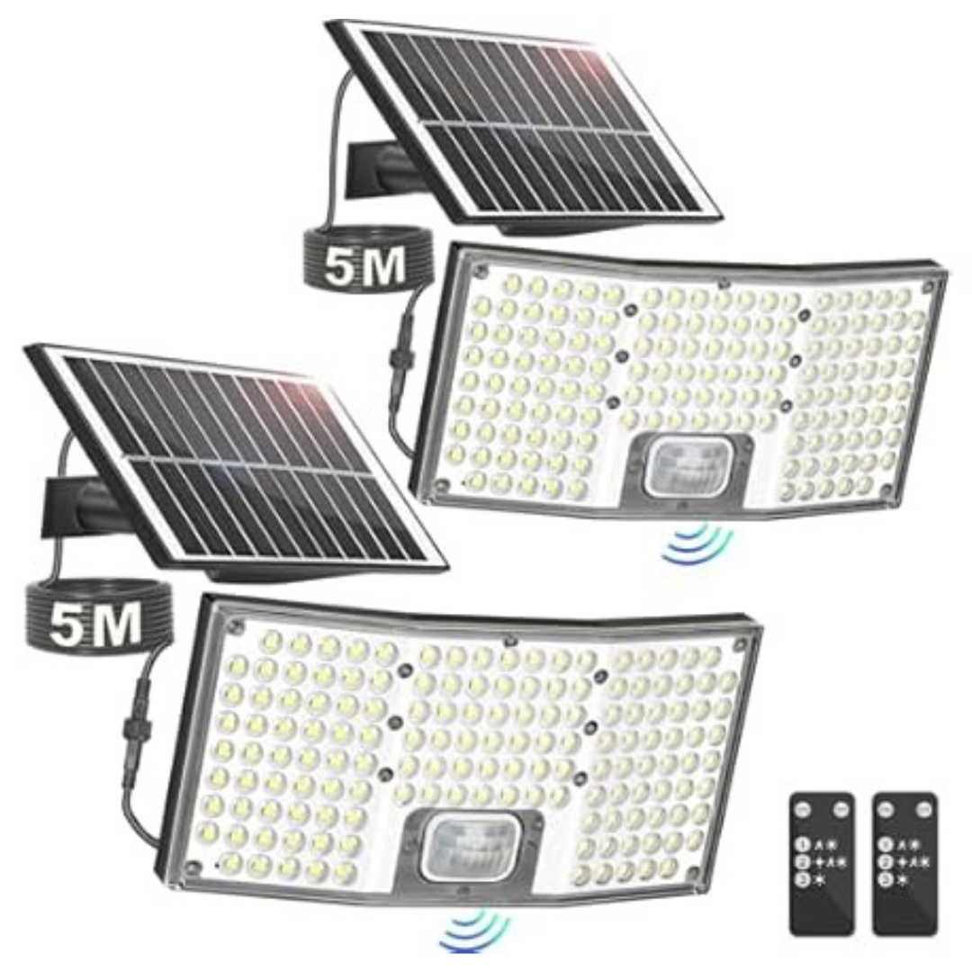 2-Pack Tobusa Outdoor Motion Sensor Solar Lights