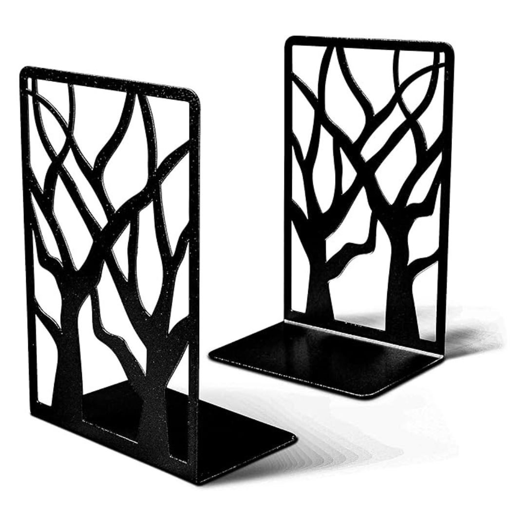 2-Pieces Heavy Duty Unique Midcentury Bookends