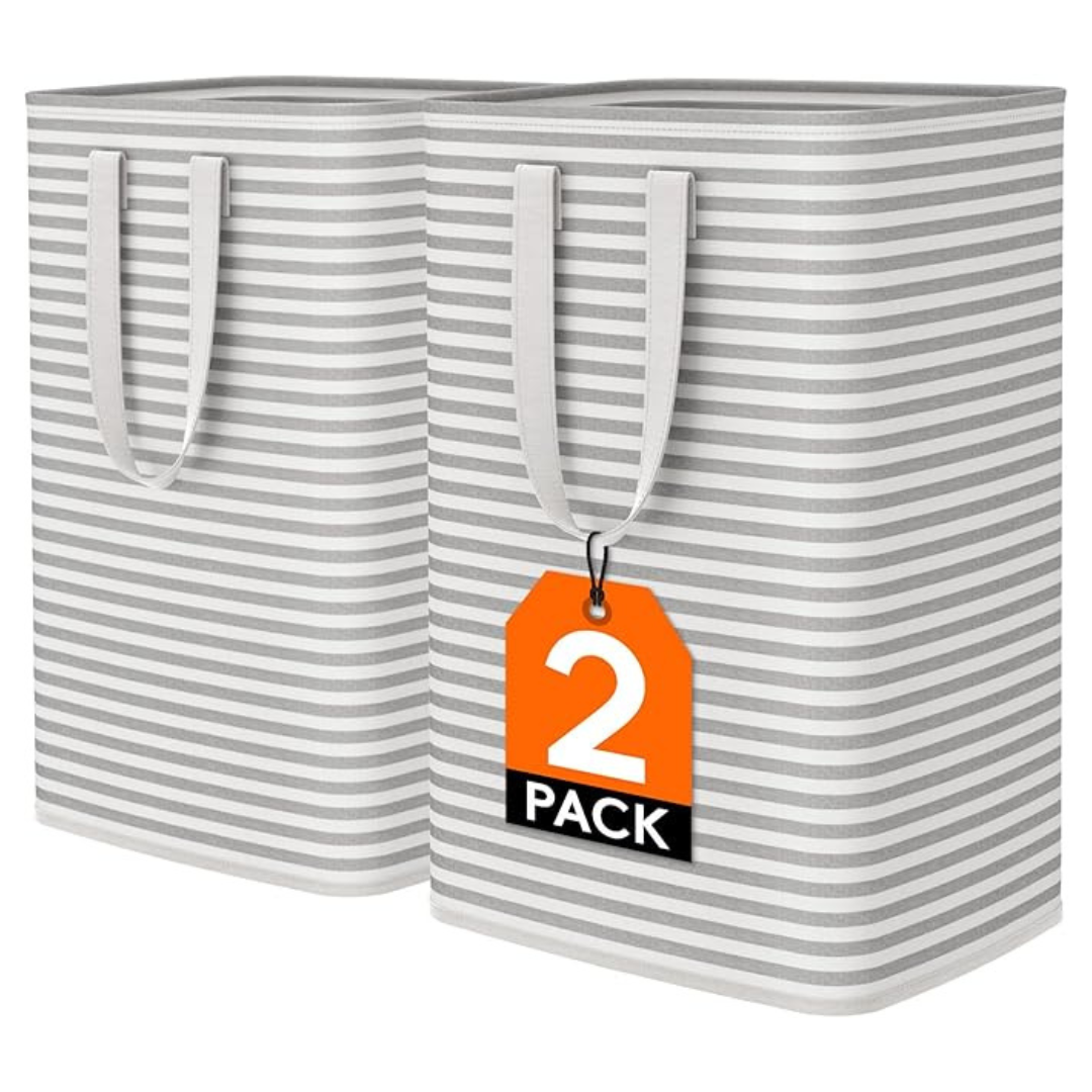 2-Pack Large Collapsible Laundry Baskets