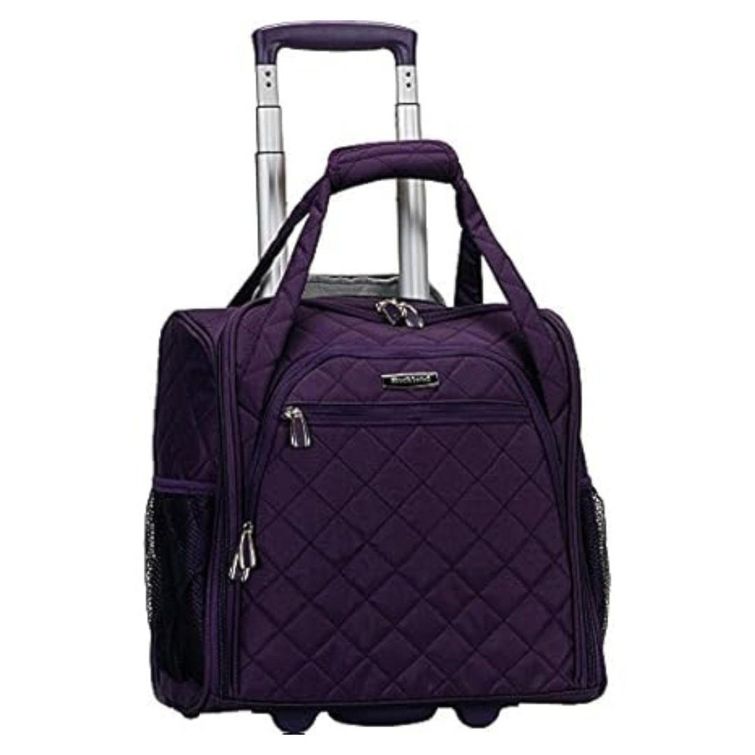 Rockland 15" Melrose Upright Wheeled Underseater Carry-On Luggage