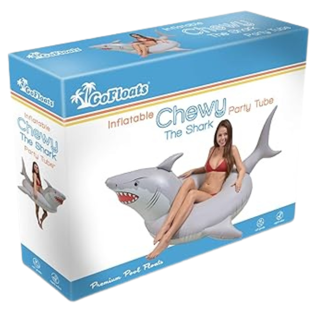 GoFloats 'Great White Bite' Shark Pool Float Party Tube