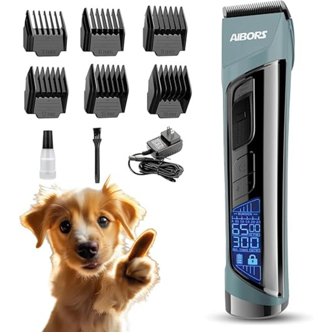 Rechargeable Cordless Electric 5-Speed Low Noise Pet Trimmer