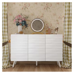 47.2" Width White Rectangle Wooden End Table