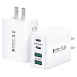 2-Pack 40W USBC 4 Ports Wall Charger Plug Power Adapter