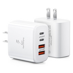 2-Pack Bechage 40W 4-Port USB C Wall Charger