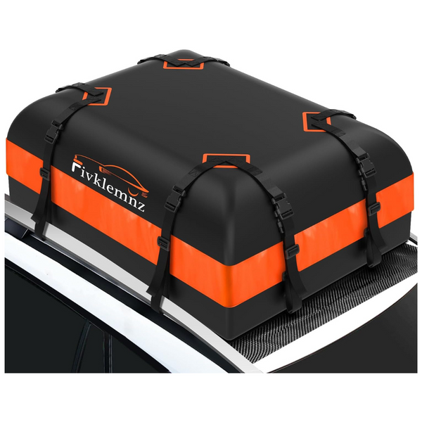 15 Cu ft Waterproof Car Rooftop Cargo Carrier Bag With Mat, Straps & Hooks
