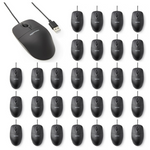 30-Pack Amazon Basics 3-Button USB Wired Mouse