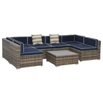 7-Piece Patio Sectional Sofa Set With Coffee Table