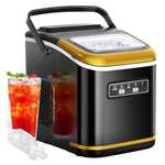 Kndko Ice Makers Countertop Machine With Carry Handle, Basket & Scoop
