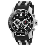 Invicta Men's Pro Diver Stainless Steel Watch (Blue Dial Black Polyurethane)