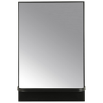 Creative Co-Op Modern Metal Framed Wall Mirror With Shelf