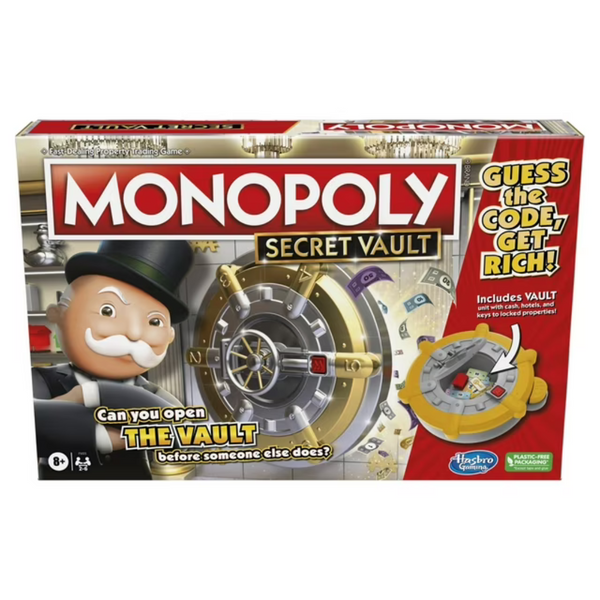 Monopoly Secret Vault Board Game For 2-6 Players
